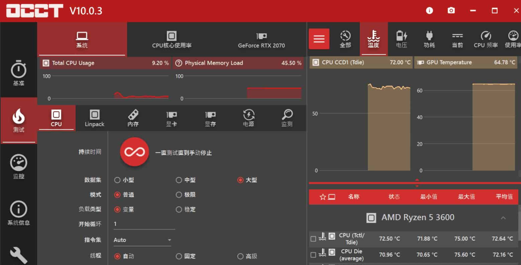 一款用来测试电脑系统运行稳定性的软件-OCCT v14.0.6.99插图 一款用来测试电脑系统运行稳定性的软件-OCCT v14.0.6.99插图