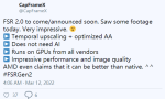 AMD FSR 2.0首曝：帧率画质惊人！N卡、I卡都能用