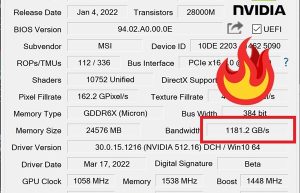 NVIDIA RTX 3090 Ti显存超频24GHz:挖矿性能暴涨25%