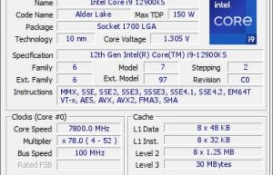 Intel i9-12900KS超频世界纪录:八核全开 冲上7.8GHz