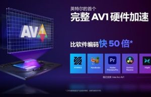 Intel Arc锐炫显卡杀手锏来了：AV1视频、云游戏性能高出50倍