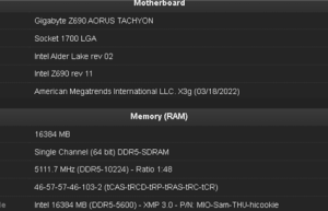 Intel定制特殊版DDR5 12代酷睿内存超频又提升了61.7MHz