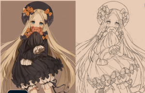 PS一键卡通人物线稿插件，PS图片转线稿插件插图1