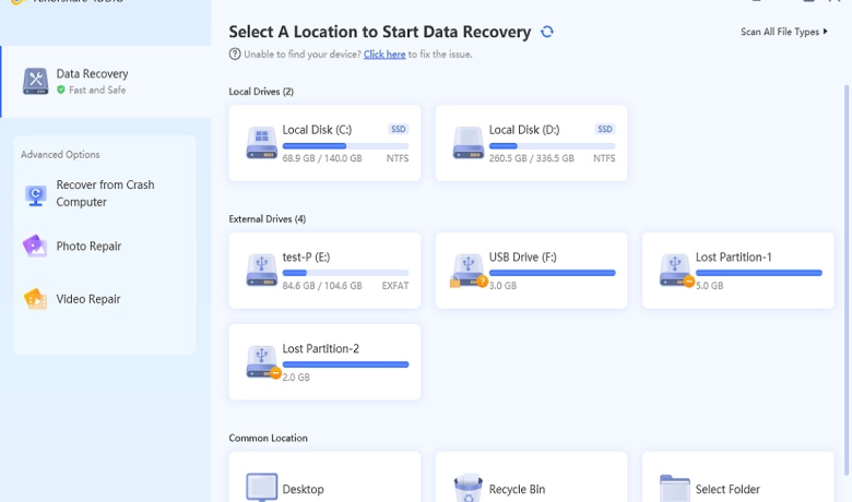 一体化数据恢复和视频修复 Tenorshare 4DDiG v9.8.4.2缩略图