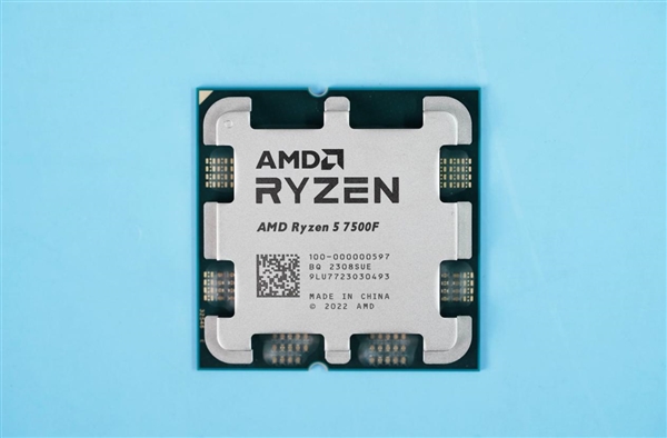 千元真香U！AMD第一款F后缀处理器锐龙5 7500F图赏