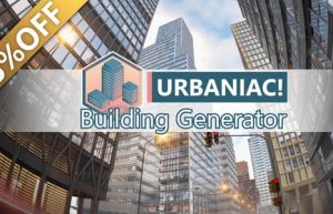 Blender插件- Urbaniac! Building Generator v0.20三维城市楼房建筑生成器+预设包缩略图