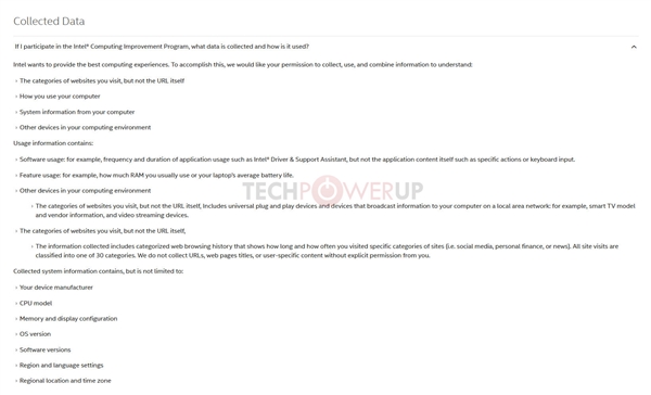 Intel驱动开始默认搜集数据：NVIDIA强制、AMD良心
