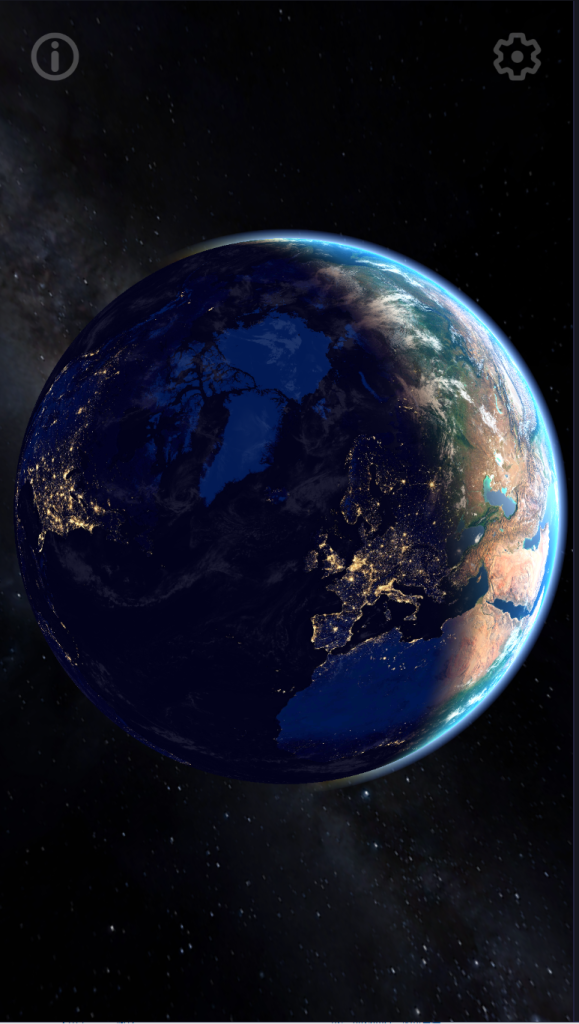 3D地球v1.1.13谷歌版-强大的3D引擎创建了惊人的3D地球模型和光学效果插图1