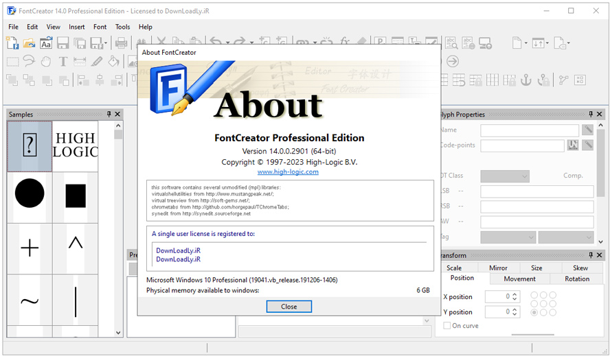 High-Logic FontCreator Pro 15.0.0.2952一款专业的字体编辑软件插图