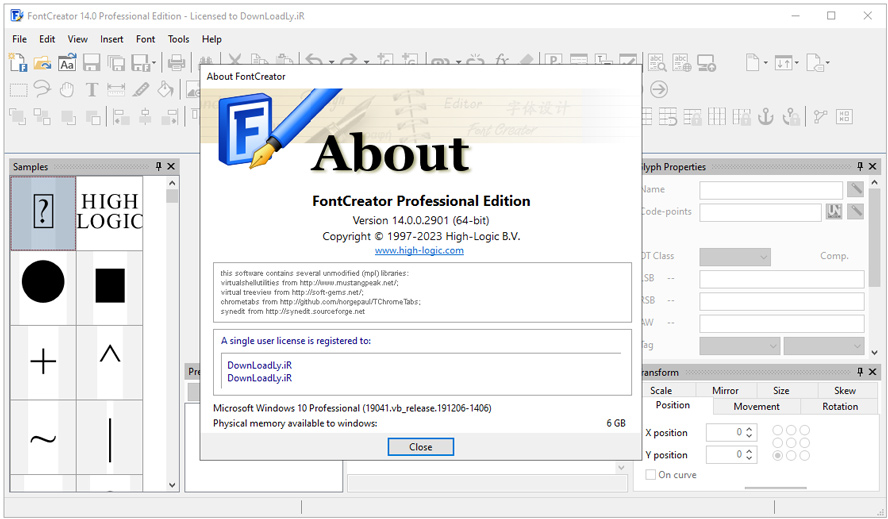 High-Logic FontCreator Pro 15.0.0.2952一款专业的字体编辑软件电脑DIY圈-电脑DIY,一个分享电脑DIY硬件,电脑软件,软件素材资源,各类教程的博客-鑫屿翔网络电脑DIY圈