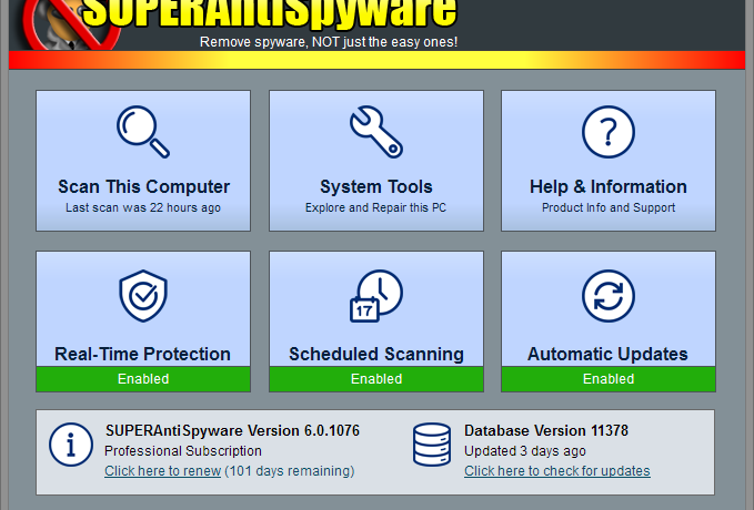 SUPERAntiSpyware Professional 10.0.1260一款专业的反间谍软件缩略图