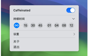Caffeinated 2.0.4  – 让您的 Mac 保持唤醒状态缩略图
