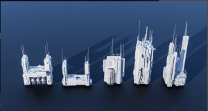 建筑科幻基地建筑3D模型，20款科幻城市模块化建筑3D模型电脑DIY圈-电脑DIY,一个分享电脑DIY硬件,电脑软件,软件素材资源,各类教程的博客-鑫屿翔网络电脑DIY圈