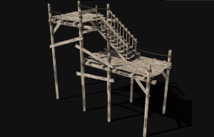 9款国外木质海港码头建筑3D模型，木屋建筑物带2K纹理缩略图