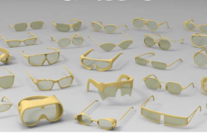 3D模型 眼镜太阳镜潜水镜护目镜3D模型设计素材 25 basemesh glasses collection缩略图