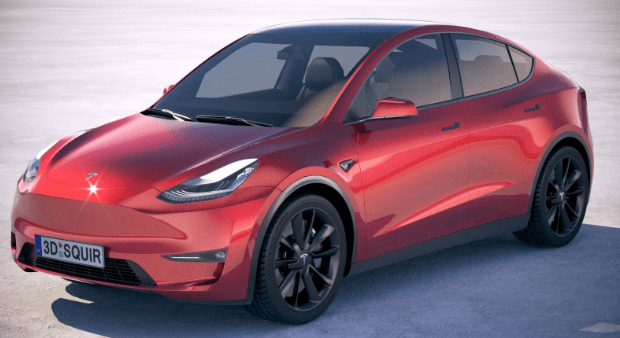 特斯拉Tesla Model Y 2021真实汽车高质量3D模型插图1