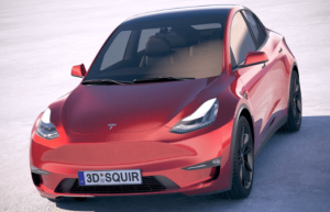 特斯拉Tesla Model Y 2021真实汽车高质量3D模型缩略图