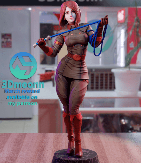 薇普Whip《拳皇》游戏角色雕刻手办3D打印模型，独立角色3D模型插图2