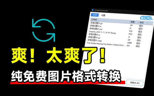 良心工具 ImageConverter优质图片格式转换工具！免费免安装即可使用插图1