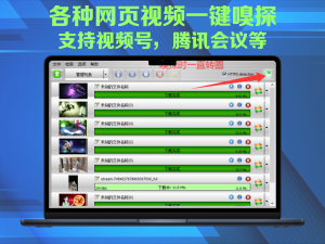 支持腾讯会议、腾讯视频号、各种网页视频一键嗅探，解锁VIP版，随意用，亲测好用！电脑DIY圈-电脑DIY,一个分享电脑DIY硬件,电脑软件,软件素材资源,各类教程的博客-鑫屿翔网络电脑DIY圈