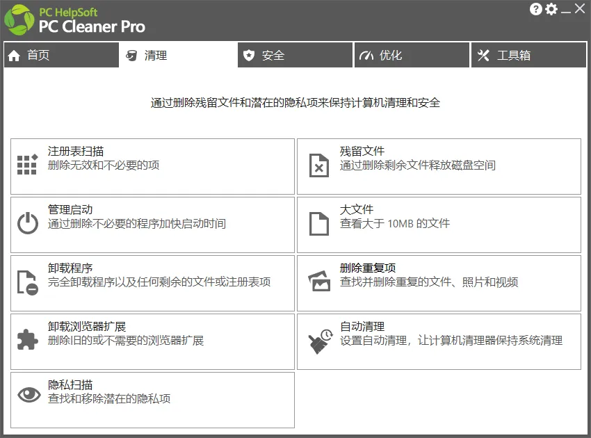 媲美CCleaner Pro，电脑清理神器，拯救电脑容量，仅5MB，完全免费使用 PC Cleaner Pro插图1