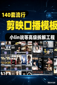 别再瞎剪！140 + 套高质量剪映口播工程模板直接用电脑DIY圈-电脑DIY,一个分享电脑DIY硬件,电脑软件,软件素材资源,各类教程的博客-鑫屿翔网络电脑DIY圈